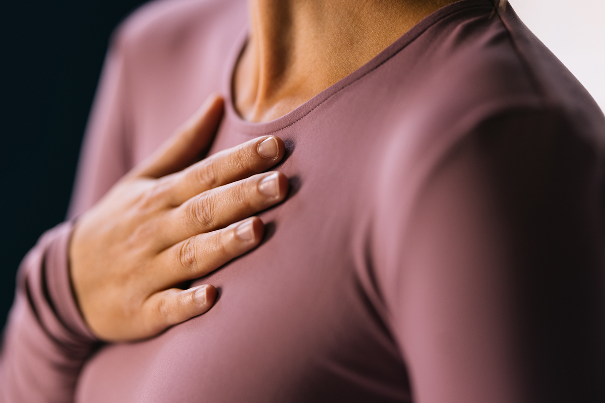 hand on chest - Getty images