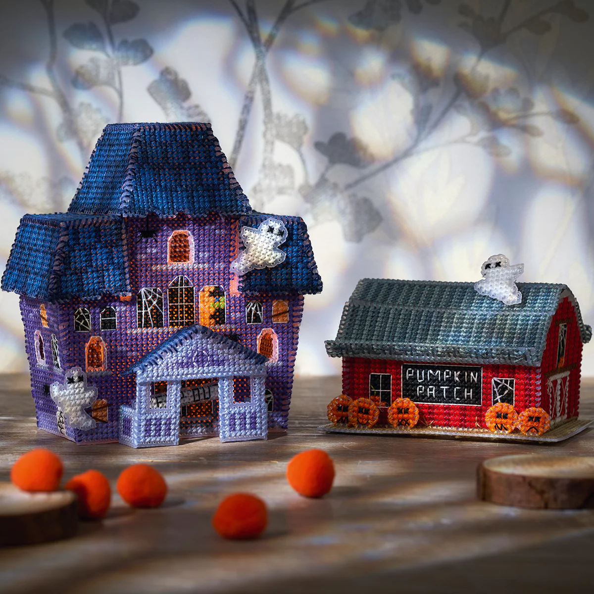 cross stitch houses
