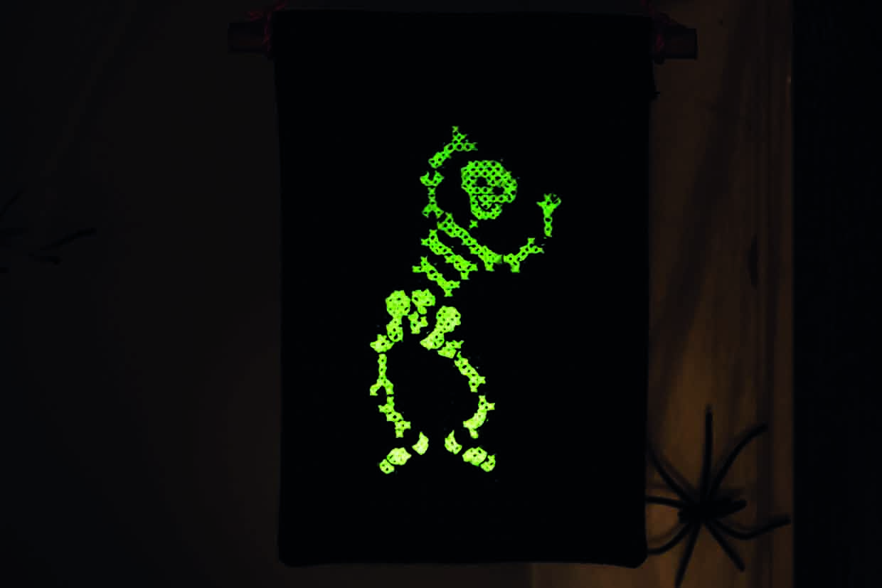 halloween cross stitch designs glow in the dark