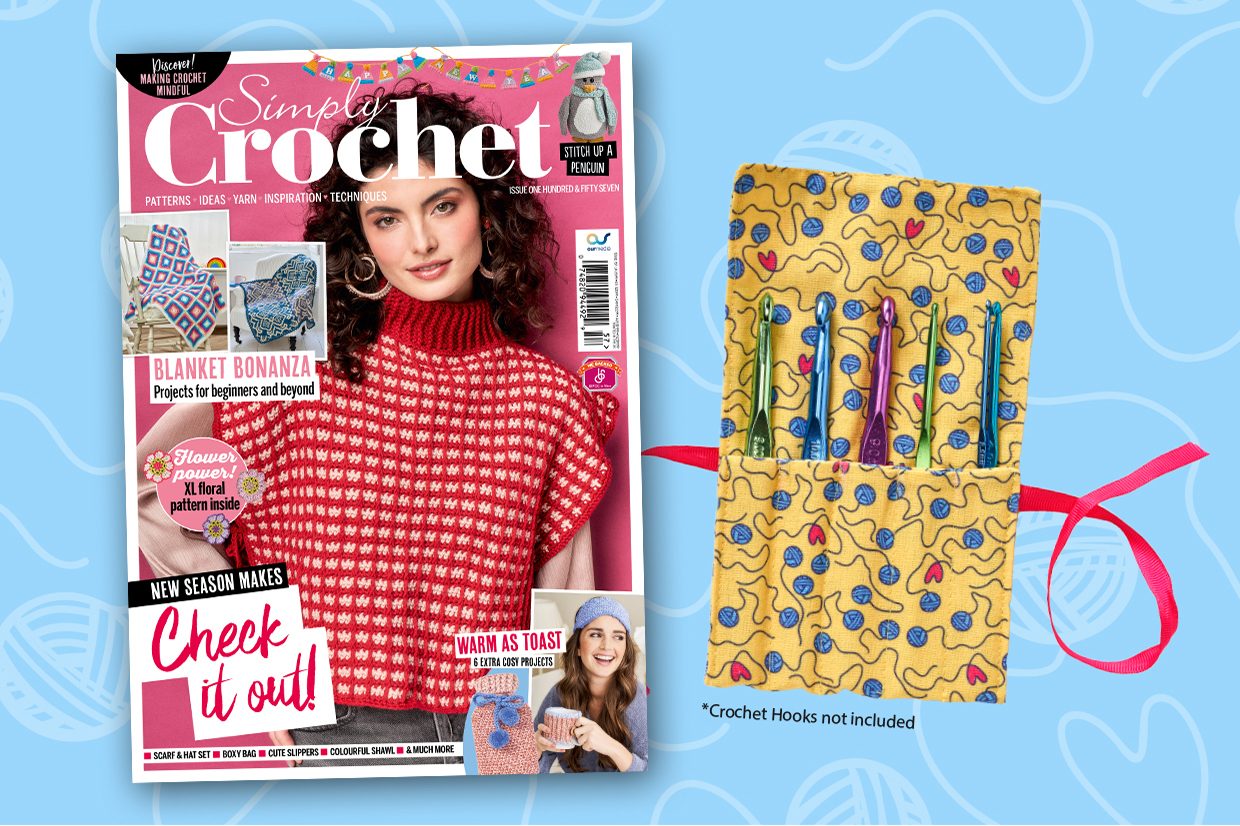 Simply Crochet magazine cover and gift issue 157