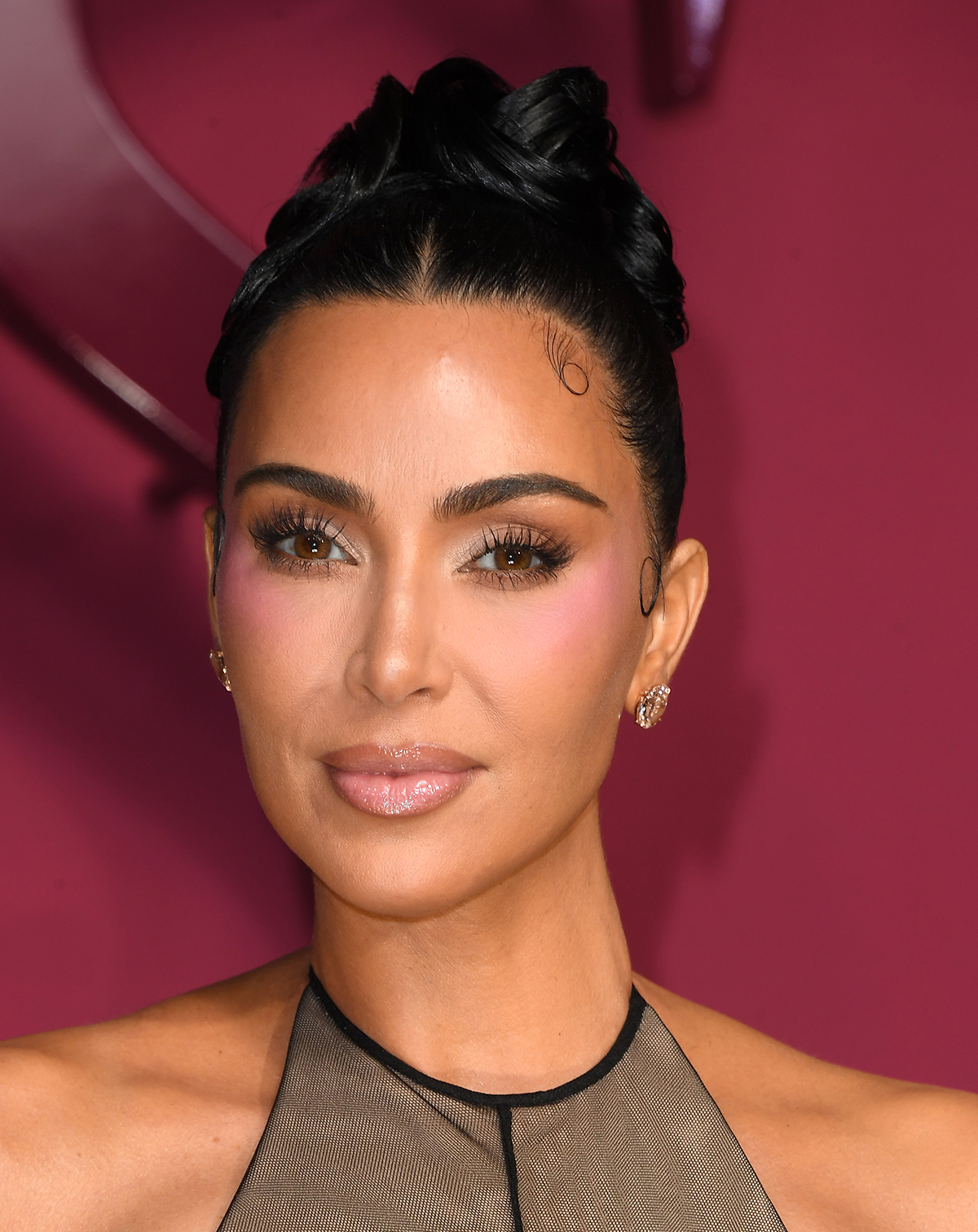 A close-up of Kim Kardashian
