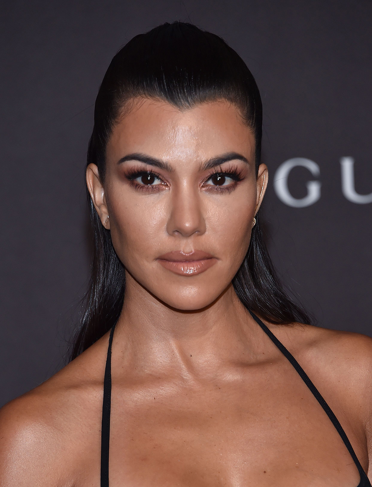 A medium close-up of Kourtney Kardashian