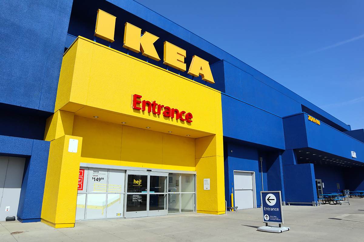 The entrance of an IKEA store