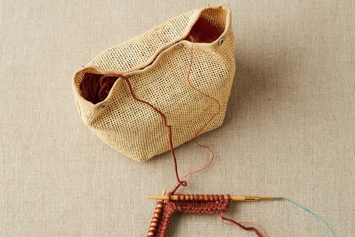 Cocoknits natural mesh bag