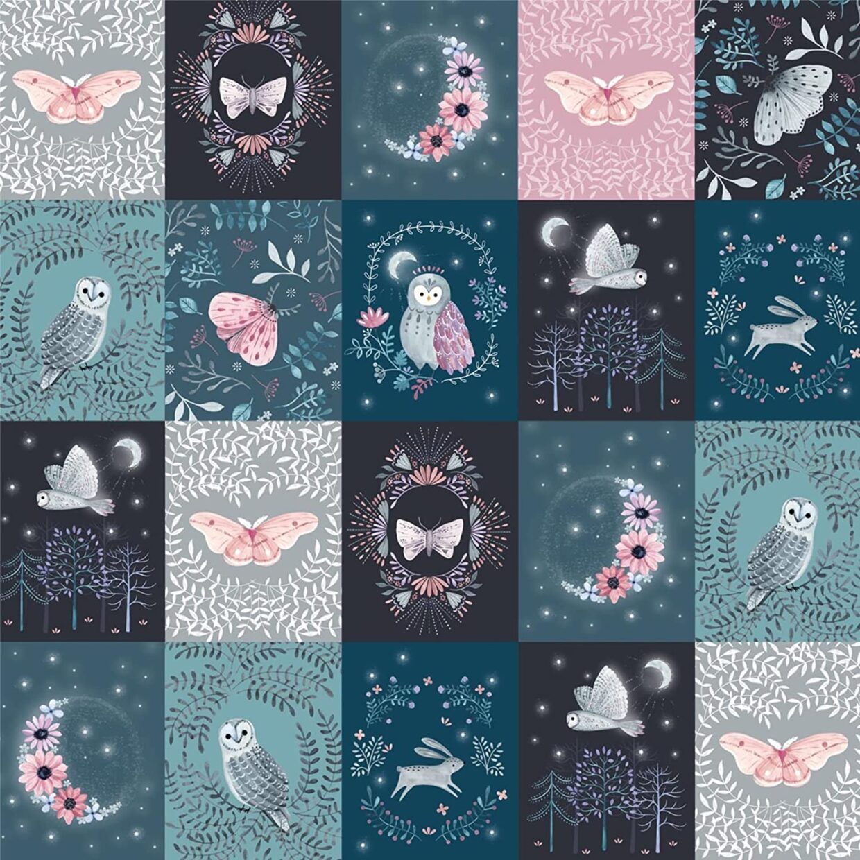 Dashwood Studio Nightfall fabric panel for quilting