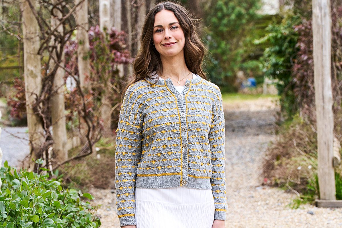 The Knitter 229 Sarah Hatton cardigan