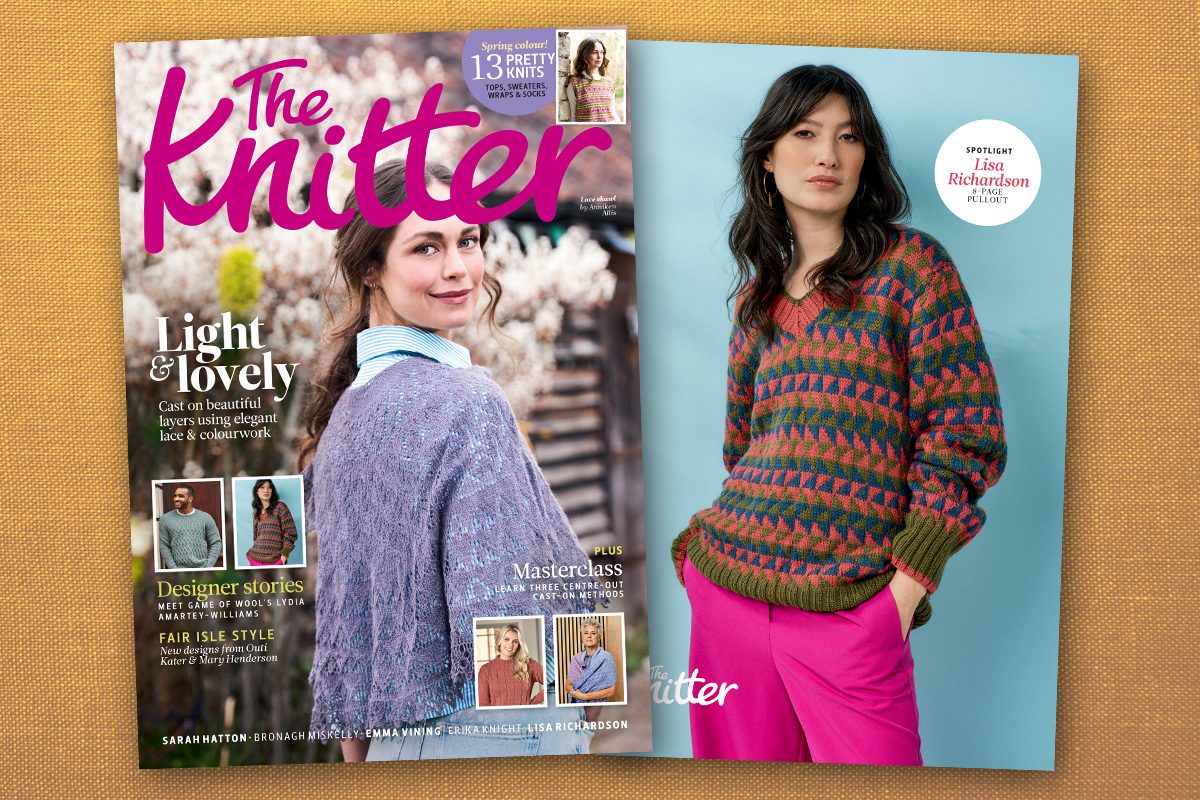 The Knitter 228 cover and supplement