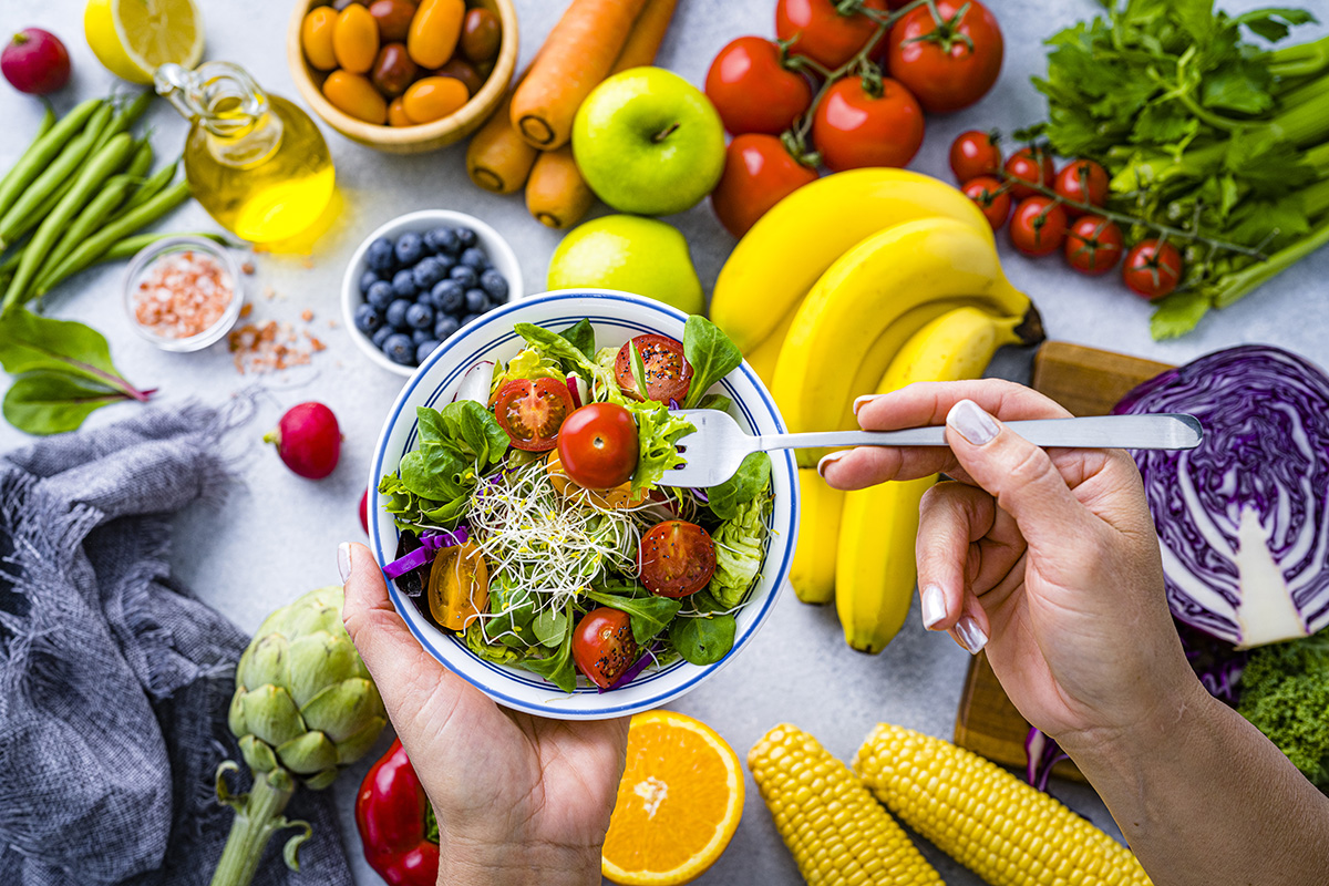 plant-based diet - salad