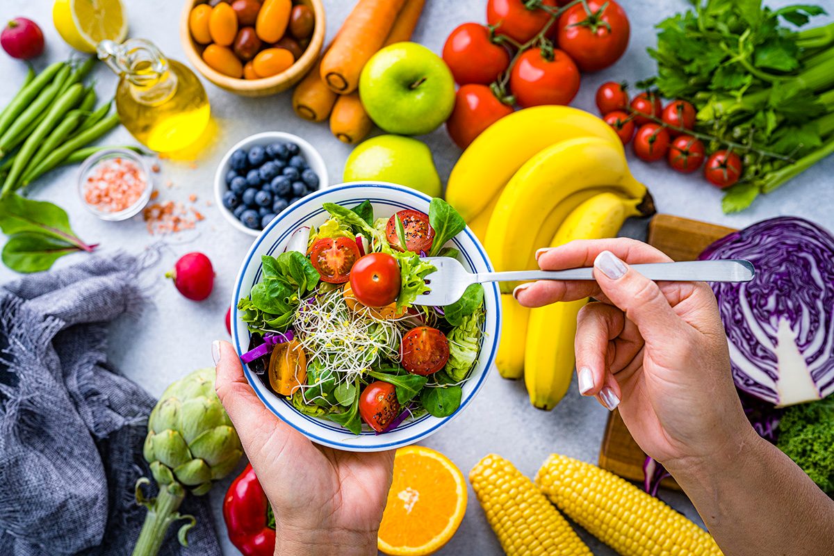 plant-based diet - salad