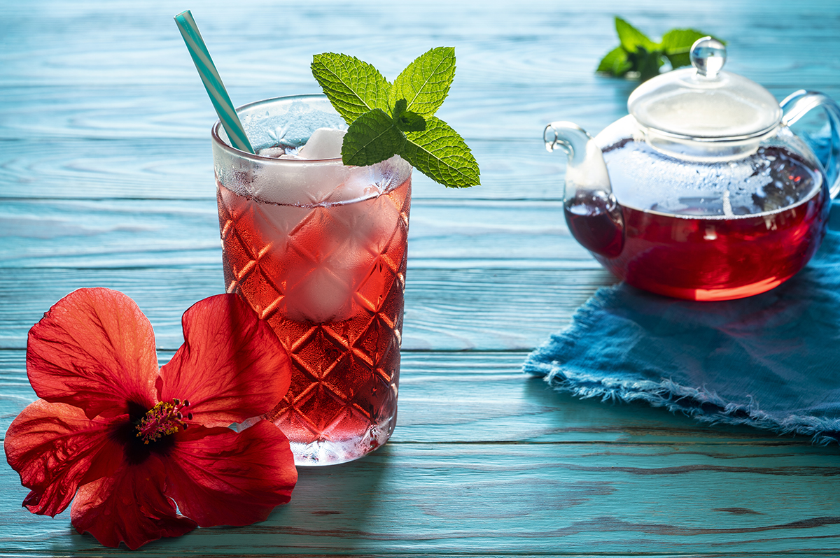 Hibiscus iced tea