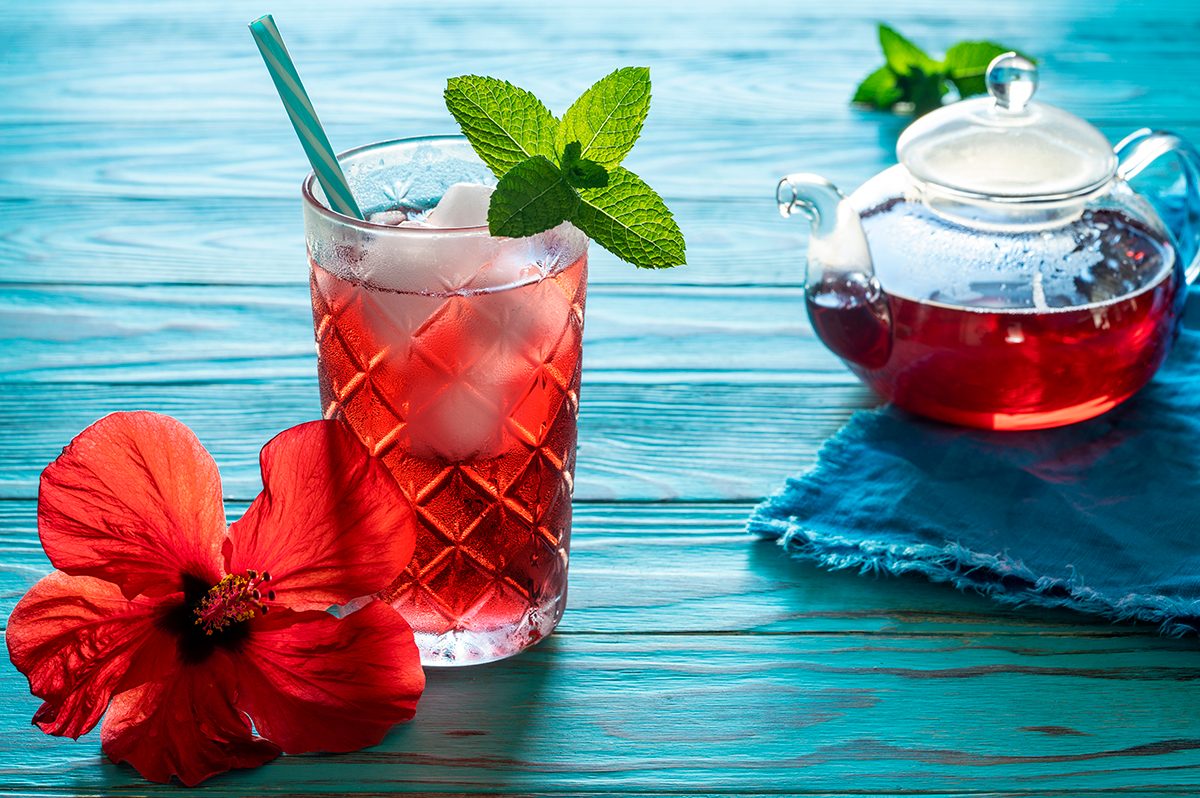 Hibiscus iced tea